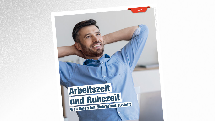 Broschüre Arbeitszeit und Ruhezeit © Prostock-studio – stock.adobe.com, AK Tirol Broschüre Arbeitszeit und Ruhezeit © Prostock-studio – stock.adobe.com, AK Tirol