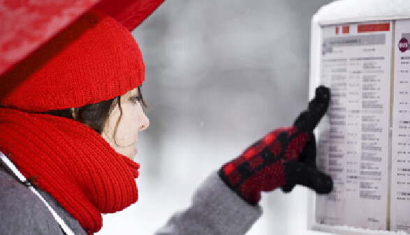 Dienstverhinderung im Winter