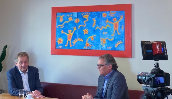 AK Tirol Präsident Erwin Zangerl im Interview mit Hubsi Trenkwalder © AK Tirol