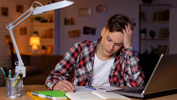 Schüler beim Lernen