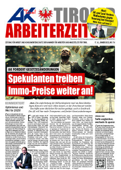 Titelseite AZ Jänner 2025