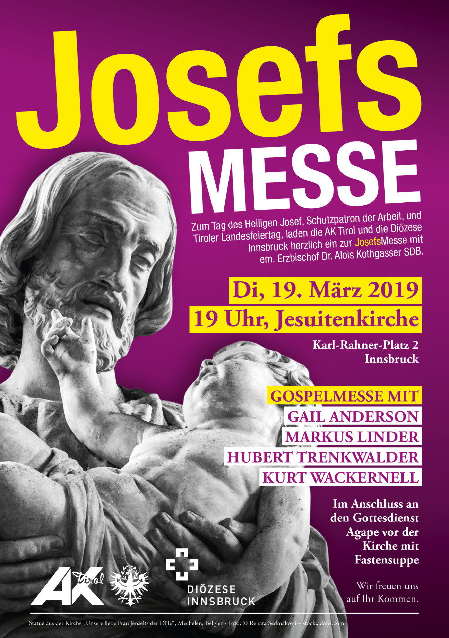 © AK Tirol Plakat zur Josefsmesse am 19. März 2019 © AK Tirol
