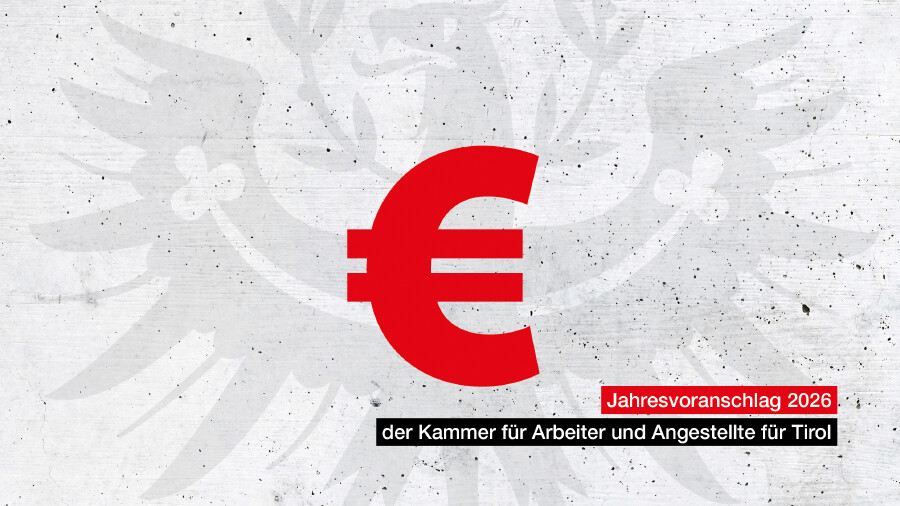 Titelseite AK Tirol Jahresvoranschlag 2026