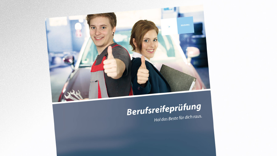 Broschüre Berufsreifeprüfung © -, AK Tirol Broschüre Berufsreifeprüfung © -, AK Tirol