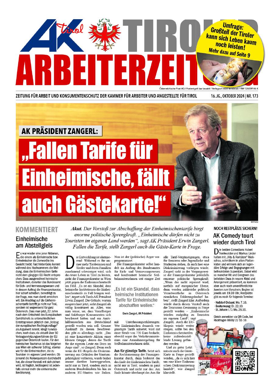 Titelseite AZ Oktober 2024